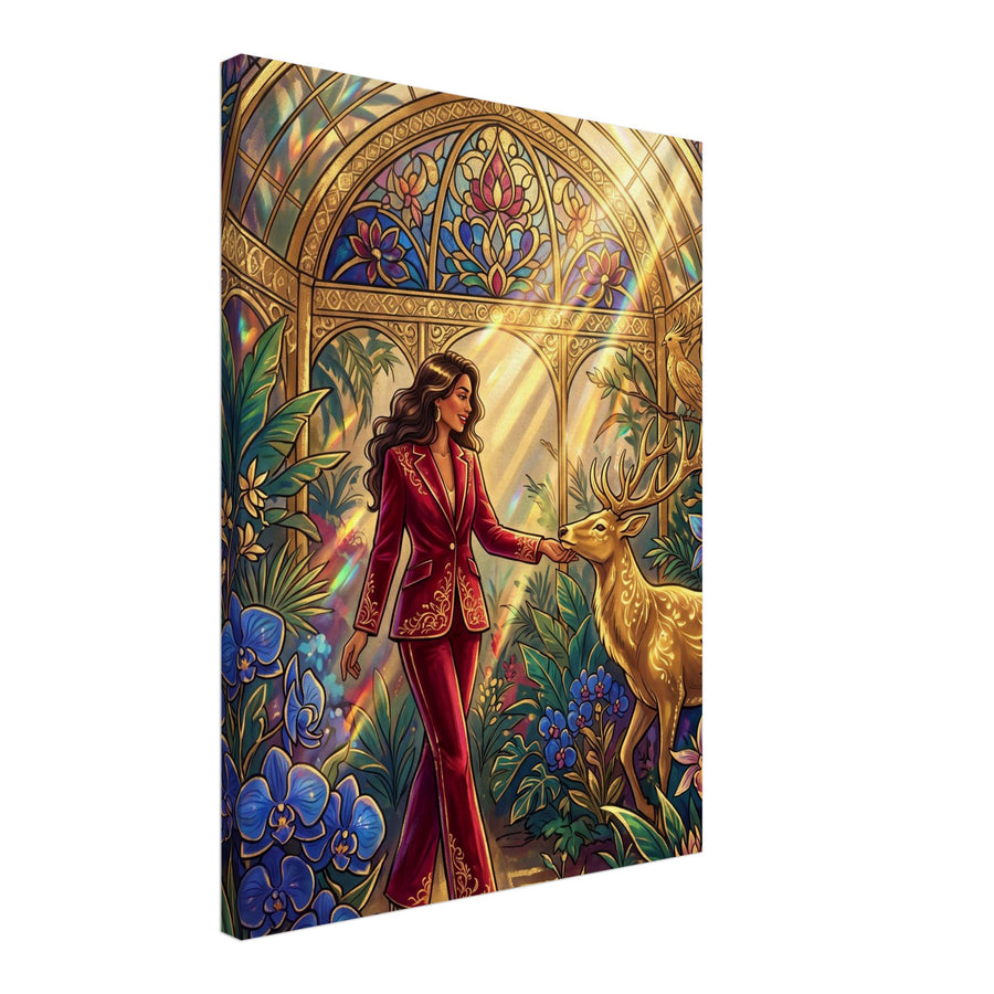 Crimson Conservatory | Canvas 45×60 cm (18×24 in) – Portrait — product image 1