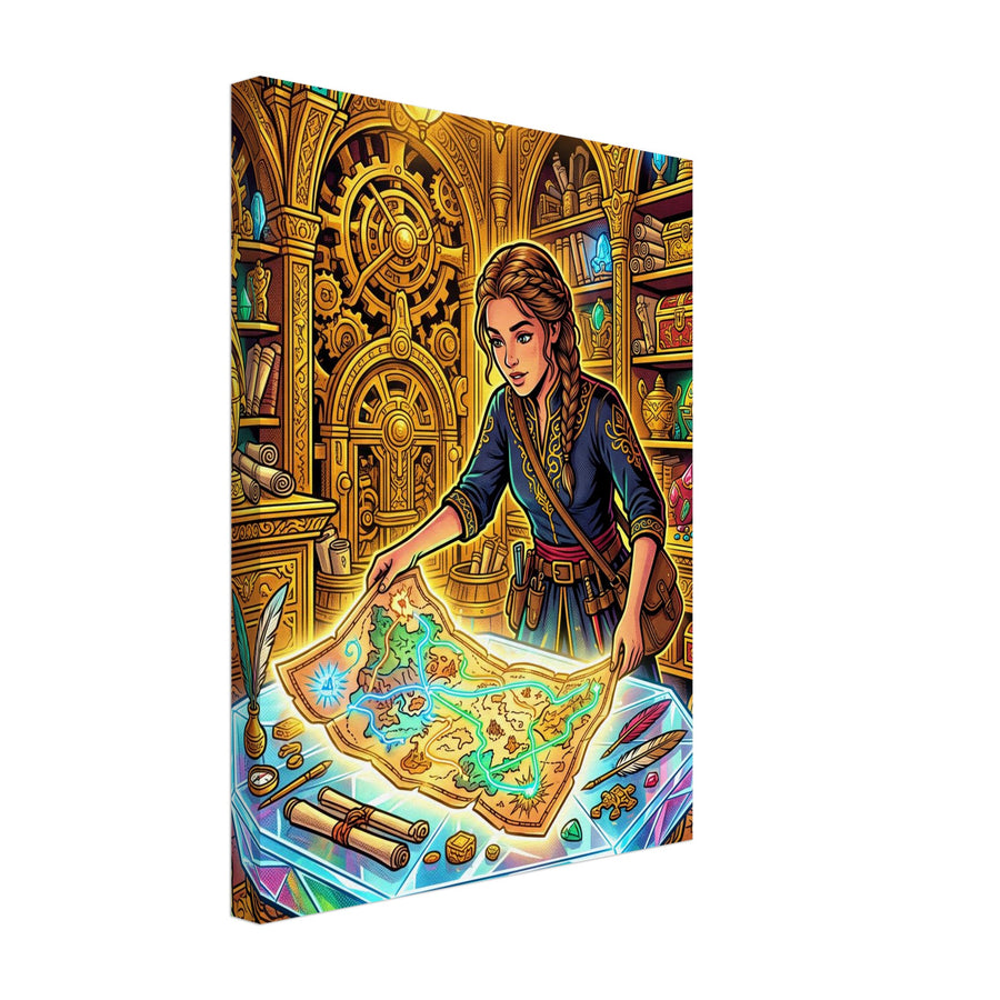 Treasure Cartographer | Canvas 30×40 cm (12×16 in) – Portrait — product image 1