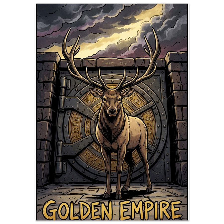 Wapiti Sovereign Treasury Guardian | Premium Matte Poster A0 (84.1×118.9 cm / 33.1×46.8 in) – Portrait — product image 1