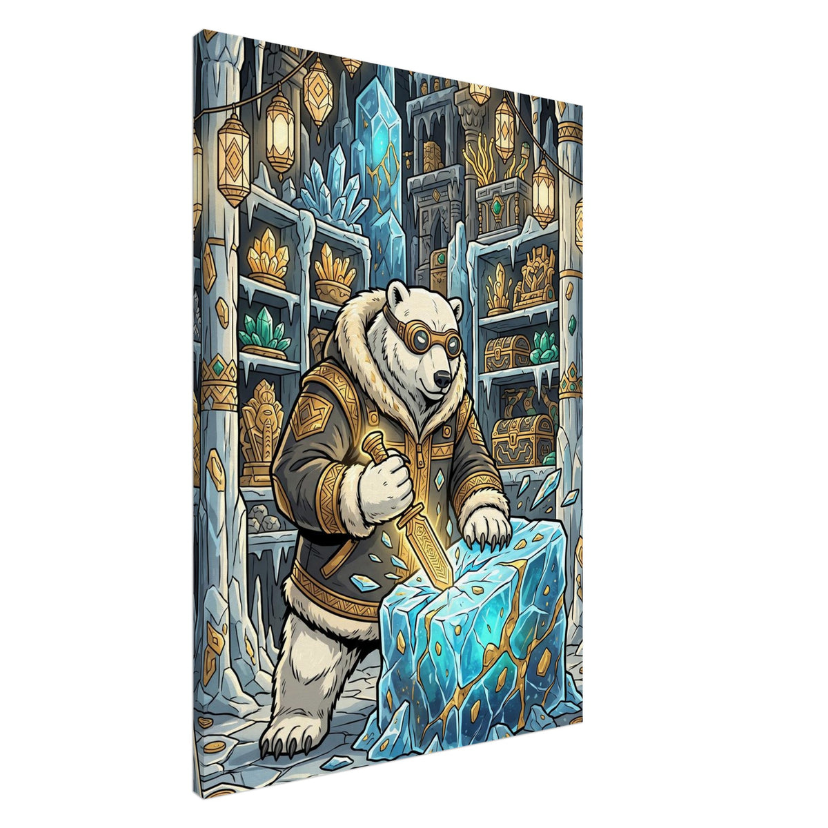 Golden Vault Architect | Canvas 70×100 cm (28×40 in) – Portrait — product image 1