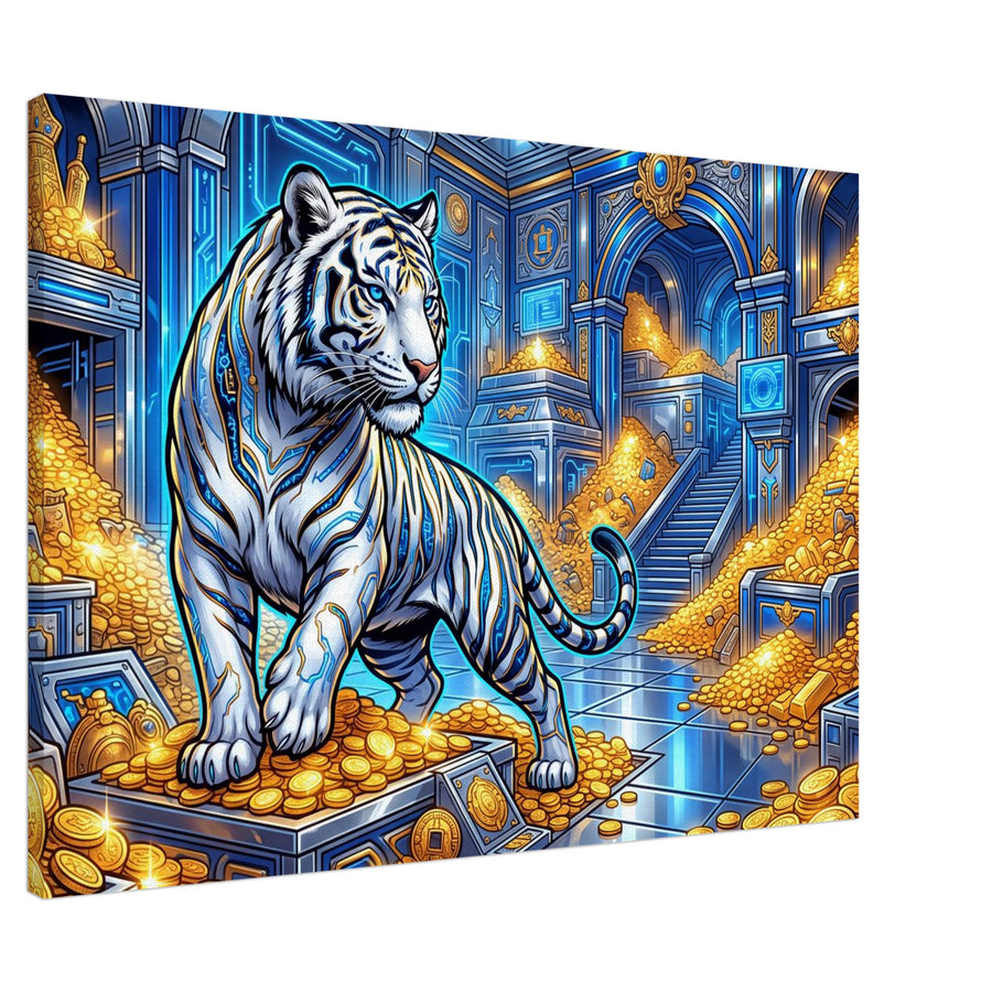 Golden Tiger Treasury | Canvas Slim 70×100 cm (28×40 in) – Landscape — product image 1