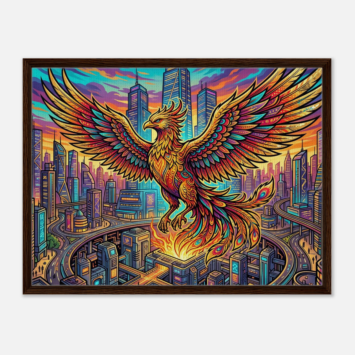 Golden Convoy Queen | Framed Canvas 60×80 cm (24×32 in) – Landscape — product image 1