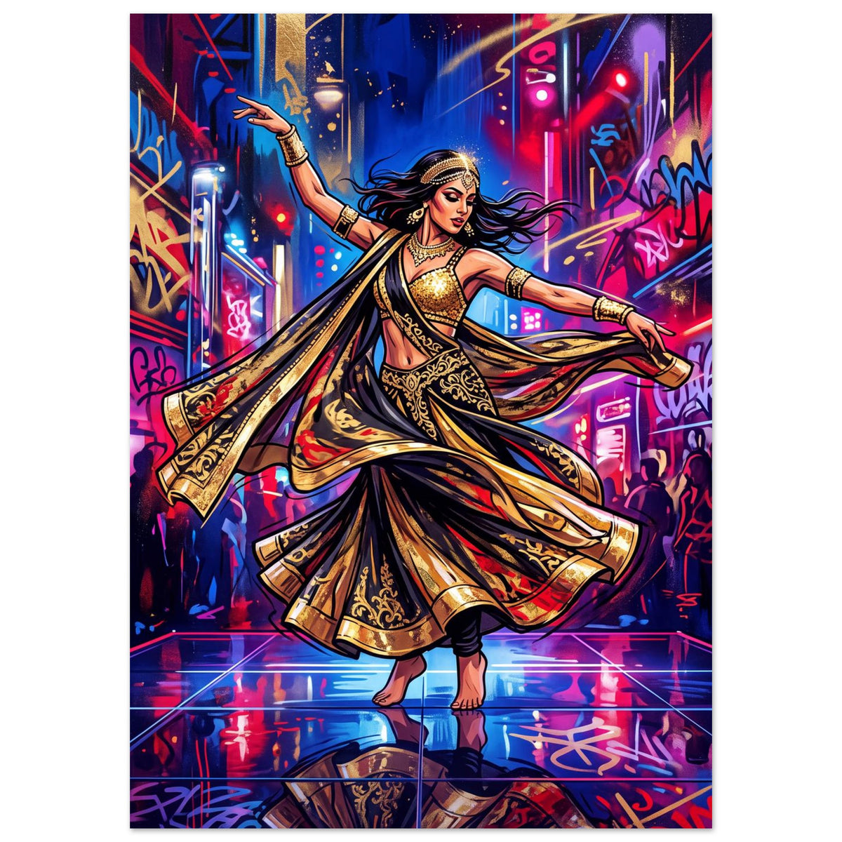 Velvet Orbit | Aluminium 50×70 cm (20×28 in) – Portrait — product image 1