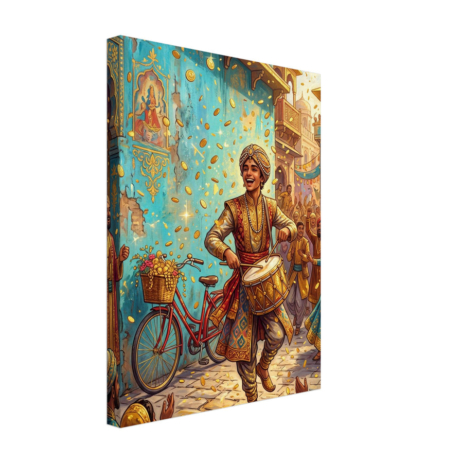 Streetbeat Confetti | Canvas 30×40 cm (12×16 in) – Portrait — product image 1