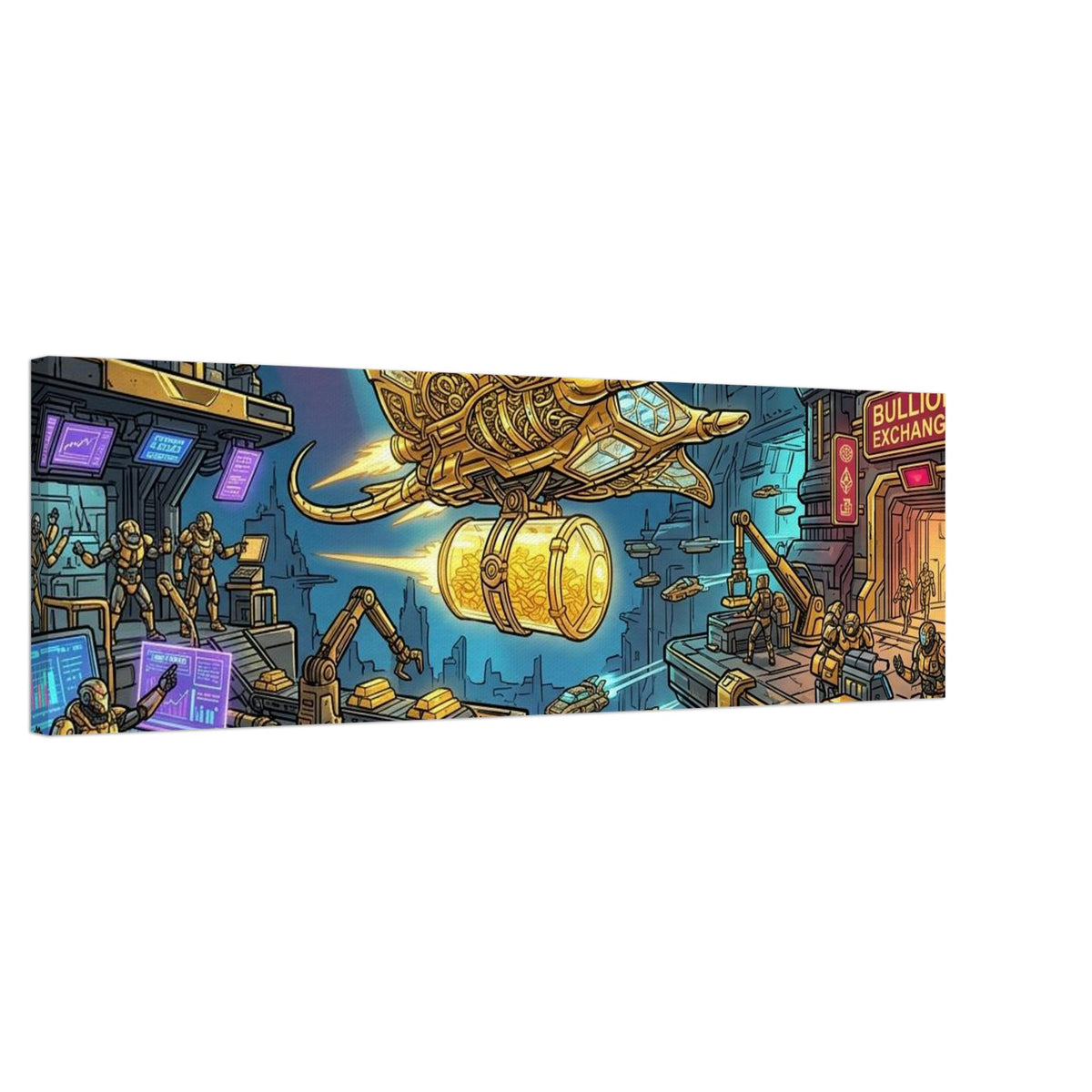 Golden Manta Bullion Exchange | Canvas Extra-Wide – Landscape — Canvas Wall Art — product image 1