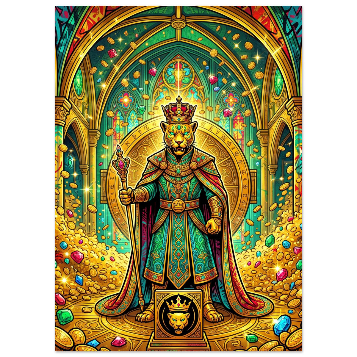 Golden Auctioneer | Premium Matte Paper Poster 50×70 cm (20×28 in) – Portrait — product image 1