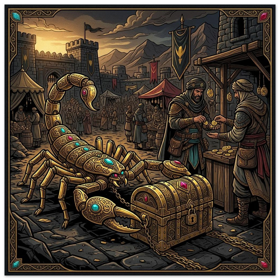 Golden Scorpion Bullion Protector | Foam 60×60 cm (24×24 in) – Square — product image 1