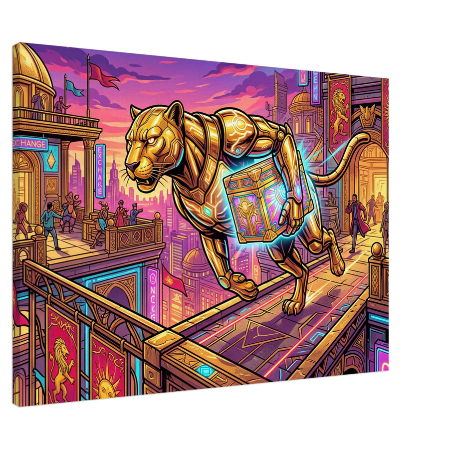 Golden Vault Courier | Canvas 70×100 cm (28×40 in) – Landscape — product image 1