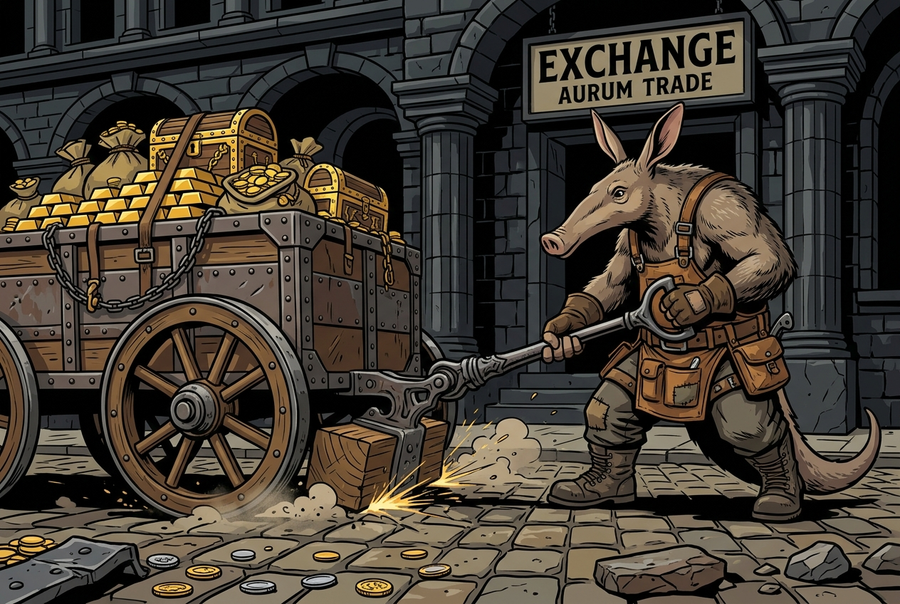 Aardvark Treasury Wagon Brake Operator artwork